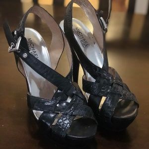 Michael Kors Black Platform Heels